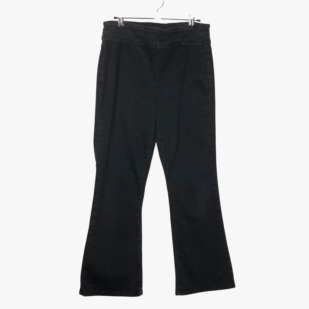 We the Free Womens Pull On Flare Jeans Size‎ M Black Festival Boho Retro